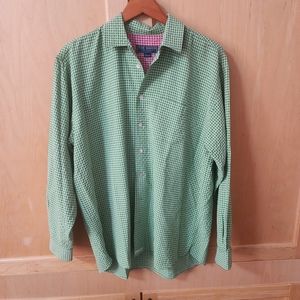 Ted Baker Green Gingham Long Sleeve Shirt